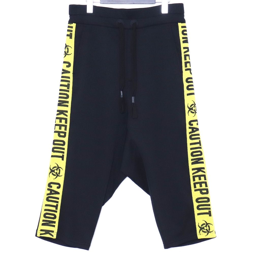 BEAUTY BEAST SARUEL TRACK HALF PANTS Mサイズ ブラック イエロー bb-72001