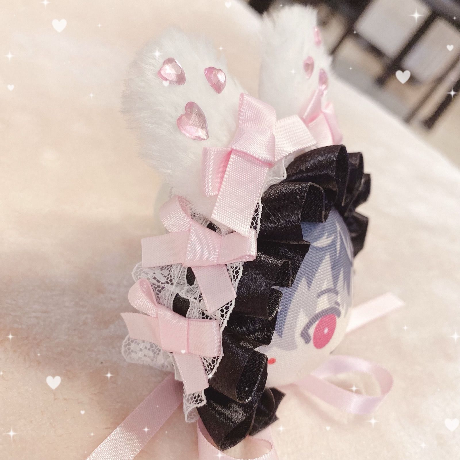 おまんじゅう うさ耳 ヘッドドレス