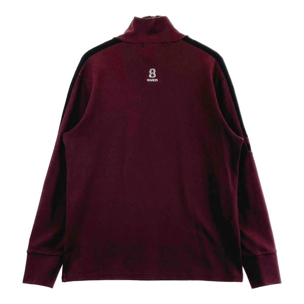 サイズ：2XL 8YARDS ハチヤーズ  ハイネック長袖Tシャツ  レッド系 [240101480995] ゴルフウェア メンズ ストスト 8YARDS ハチヤーズ ハイネック長袖Tシャツ レッド系 サイズ：2XL
