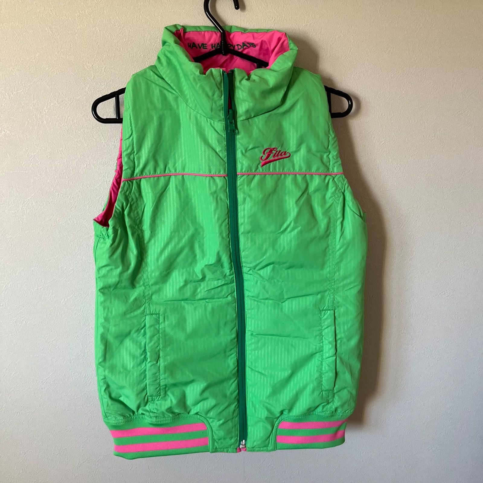 z1081 【美品】 FILA GOLF フィラゴルフ リバーシブル ダウン ベスト
