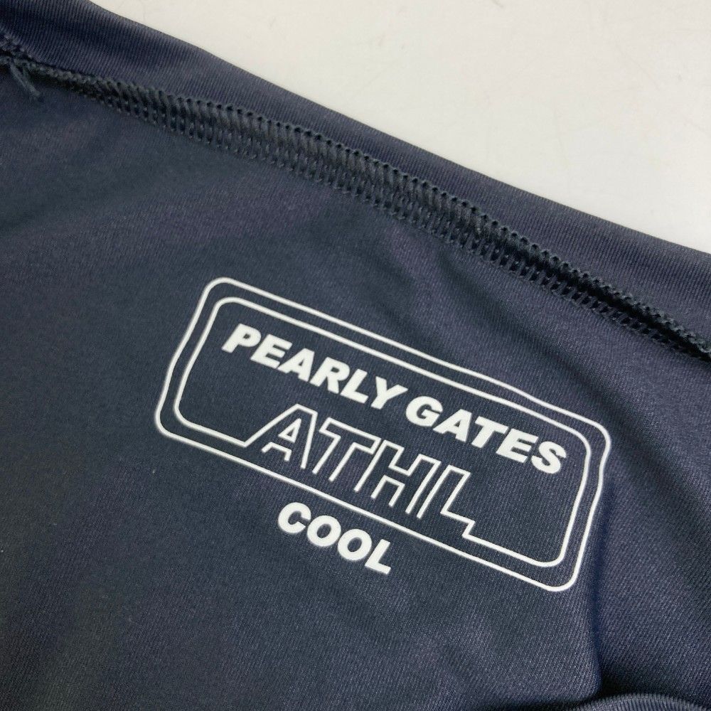 サイズ：3 PEARLY GATES パーリーゲイツ COOL Vネック 長袖 インナーTシャツ  ネイビー系 [240101447359] ゴルフウェア メンズ ストスト PG BODY】N/ベア天竺リップ長袖Vネックカットソー (MENS