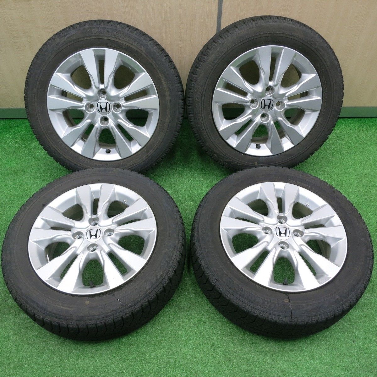 185/60r15 ブリヂストン ホンダ純正ホイール タイヤセット 2本①