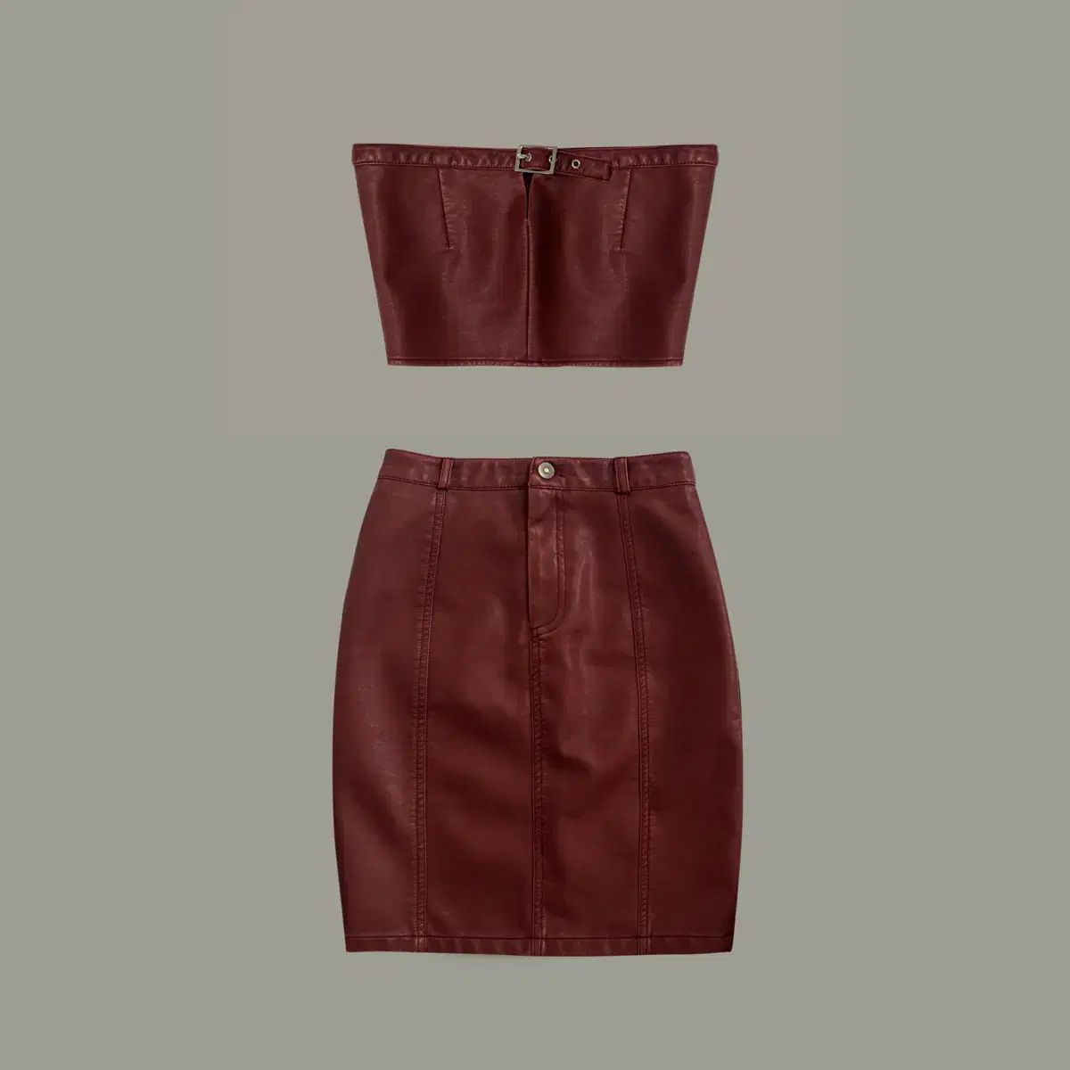 145office gigi set ー brick red