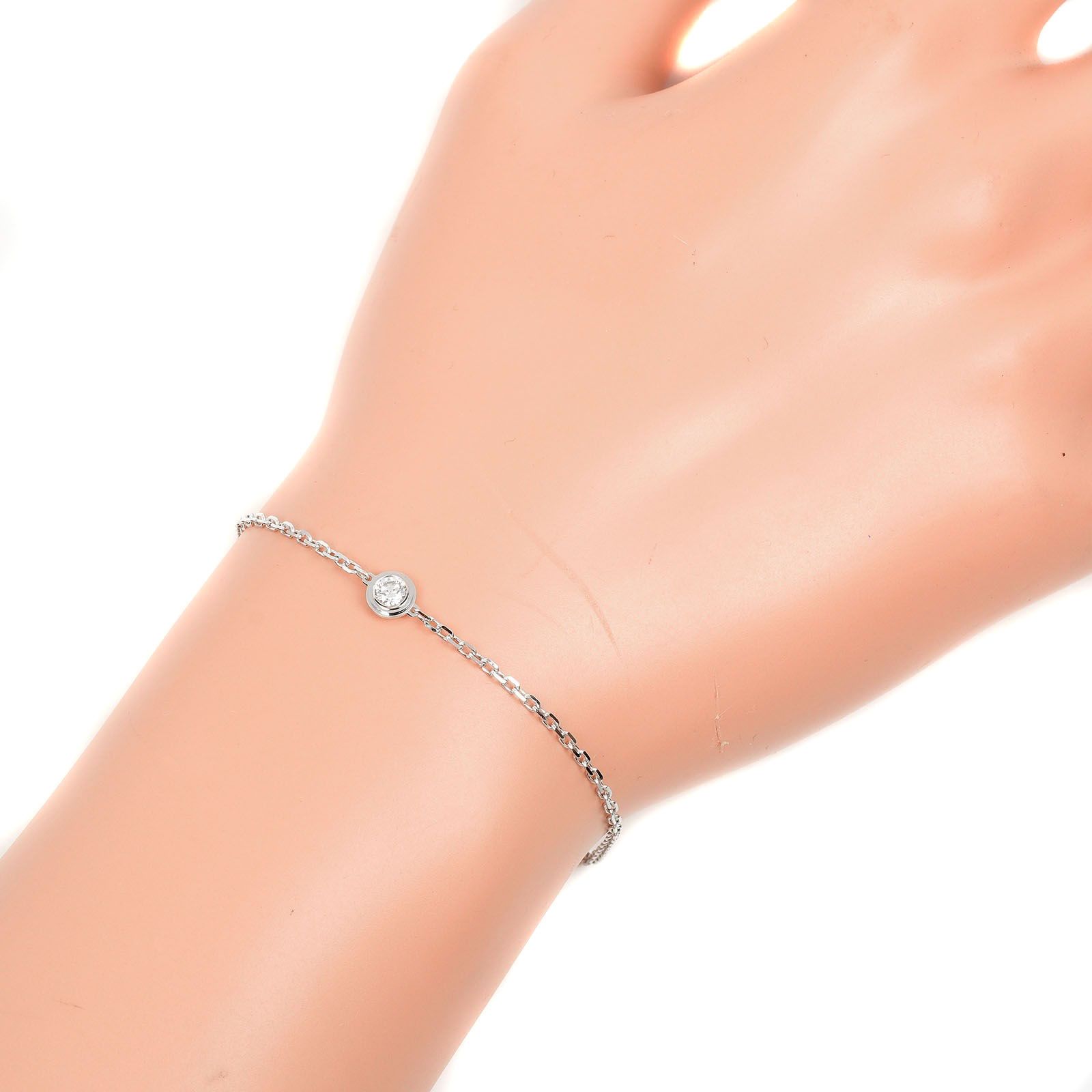 CARTIER】カルティエ ダムール ディアマンレジェ LM K18ホワイト