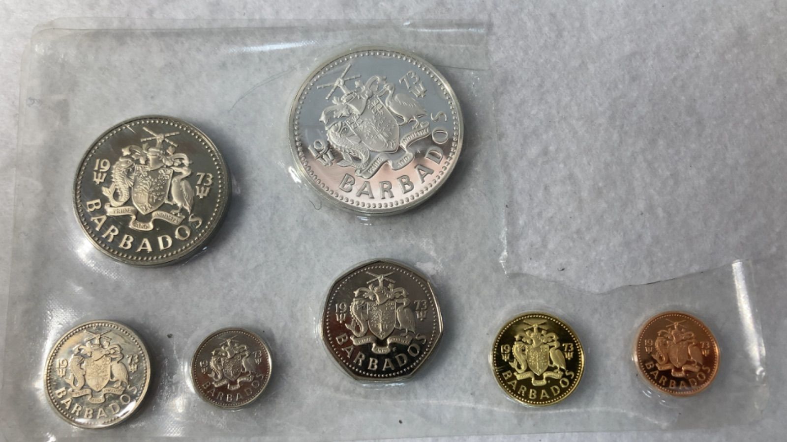 バルバドス島 公式 プルーフセット 1973年 フランクリンミント