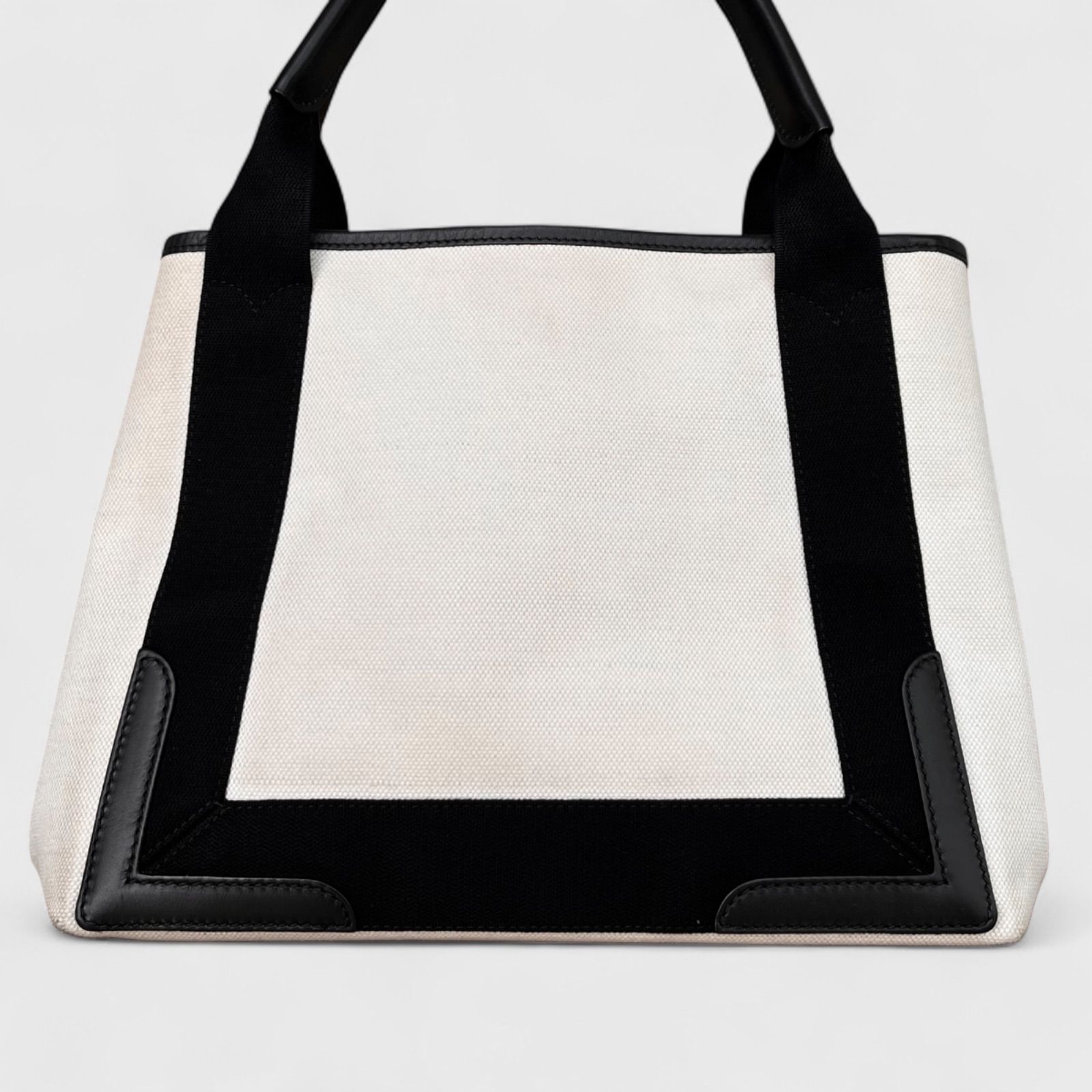 BALENCIAGA カバ スモール オフホワイト コットンキャンバス BALENCIAGA スモール カバス オフホワイト BALENCIAGA カバ スモール