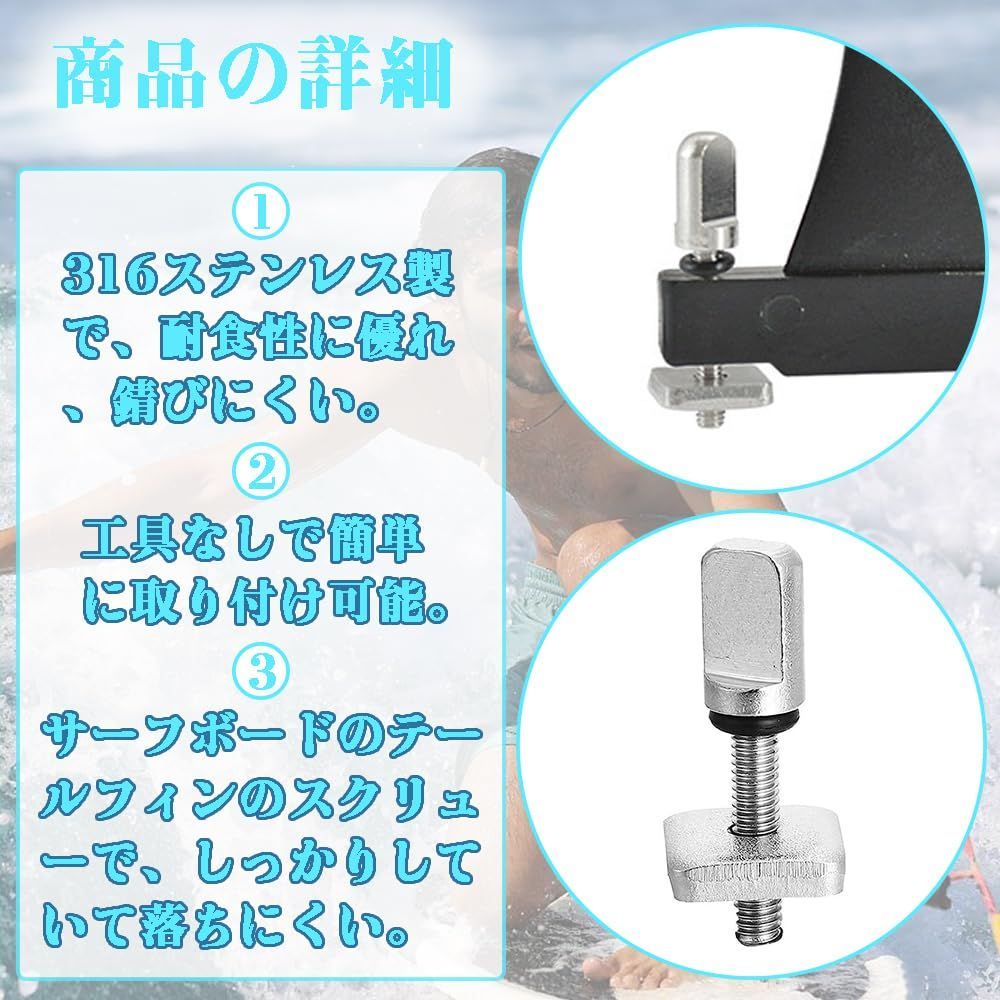 フィンスクリュー ロングボード シングルフィン サーフ用品