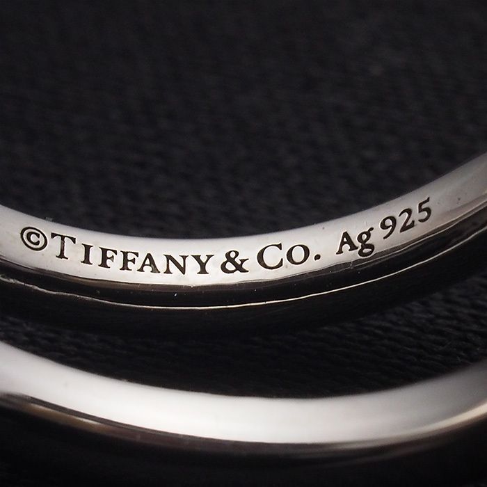 ティファニー TIFFANY&Co. ハードウェア ダブルパール リング 9