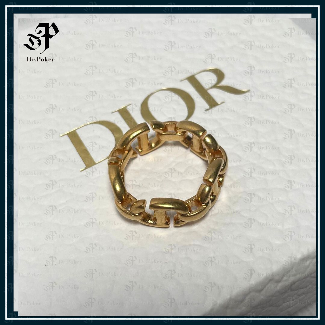 Dior ディオール S リング メダル 指輪 CD NAVY ネイビー - Dr.Poker