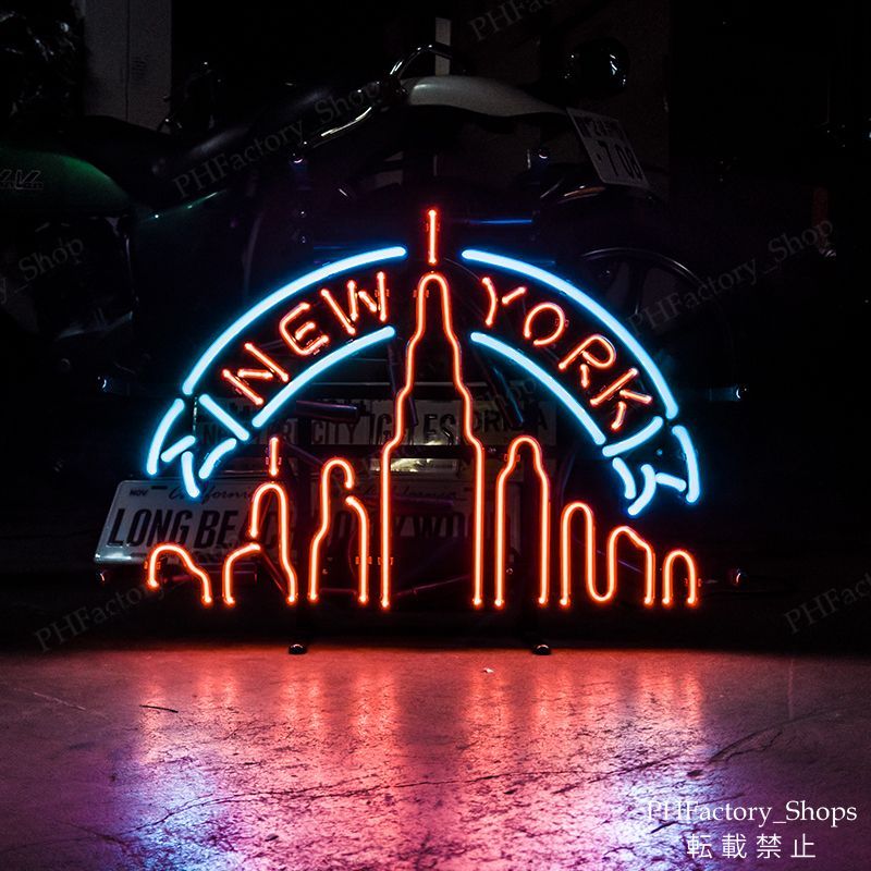 アメリカン ネオンサイン ニューヨーク ネオン看板 アメリカン バー ネオン管 ブロードウェイ アメリカン雑貨 店舗装飾 ネオンサイン 40×52cm A345