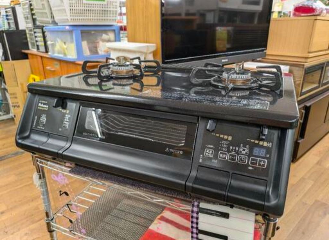 J553 ☆グリル使用感☆パロマ☆LPガスコンロ☆水無し片面焼きグリル