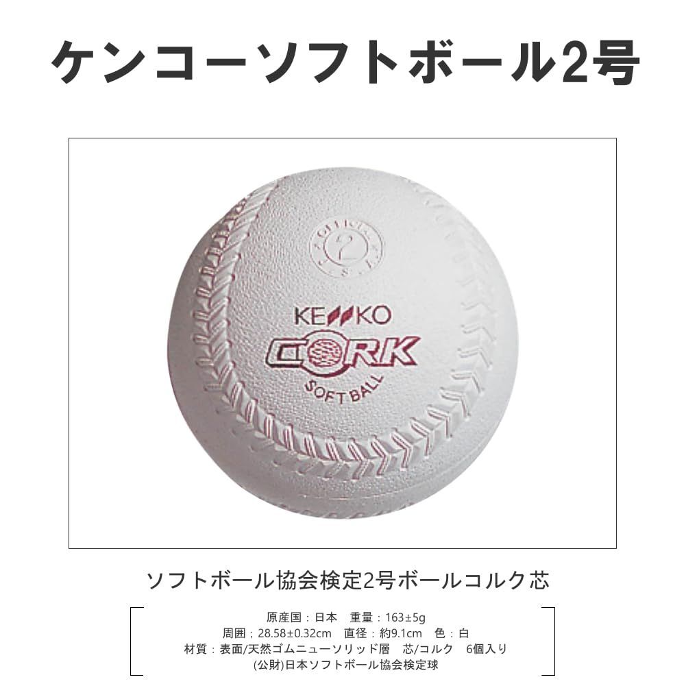 新品KENKO ソフトボール 2号球 2箱 | ナガセケンコー(KENKO