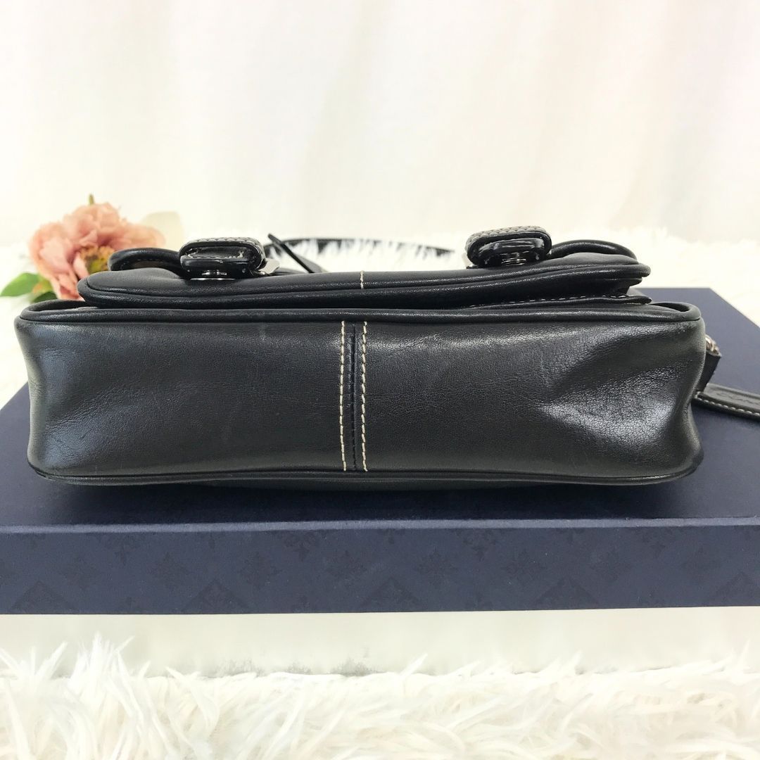 COACH コーチ ショルダーバッグ レザー 黒 ブラック 品番9355 斜め掛け