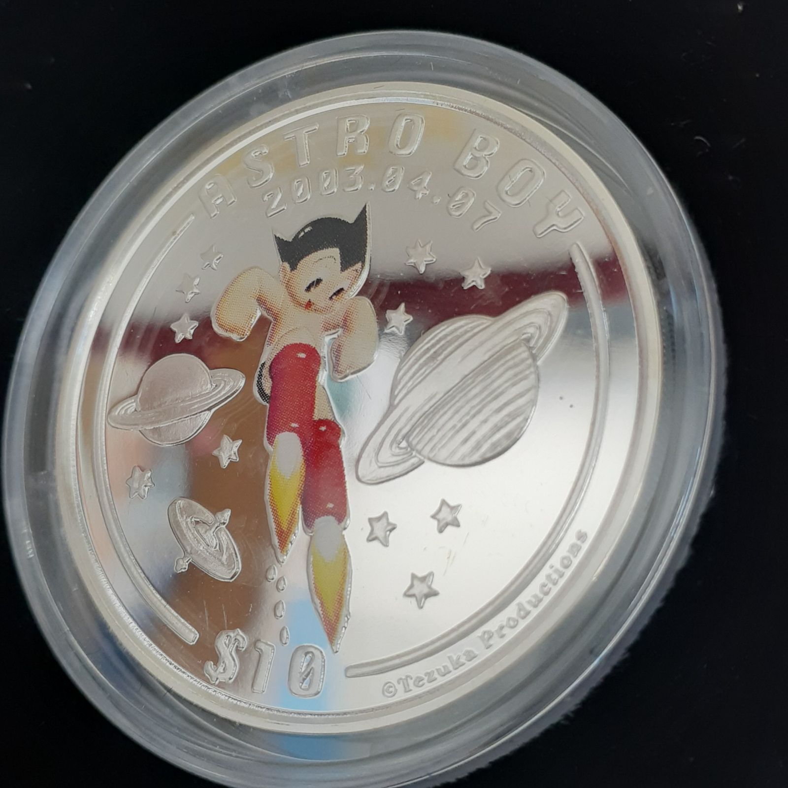 鉄腕アトム（アストロボーイ）10ドル銀貨セット Yahoo!オークション -「鉄腕アトム銀貨」(貨幣) の落札相場