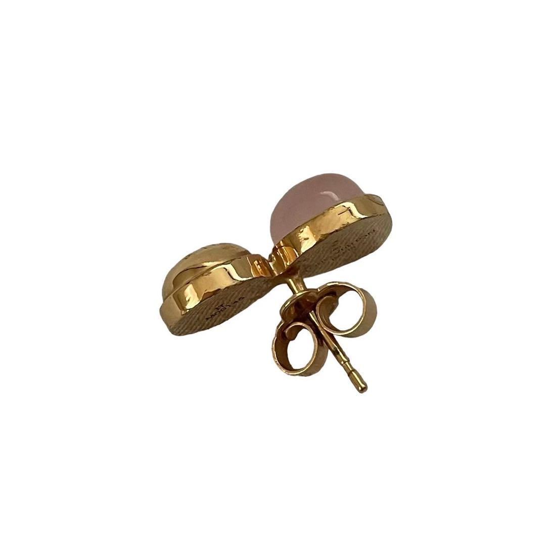 LOUIS VUITTON ルイヴィトン M00145 ピンクストーン ピアス - メルカリ