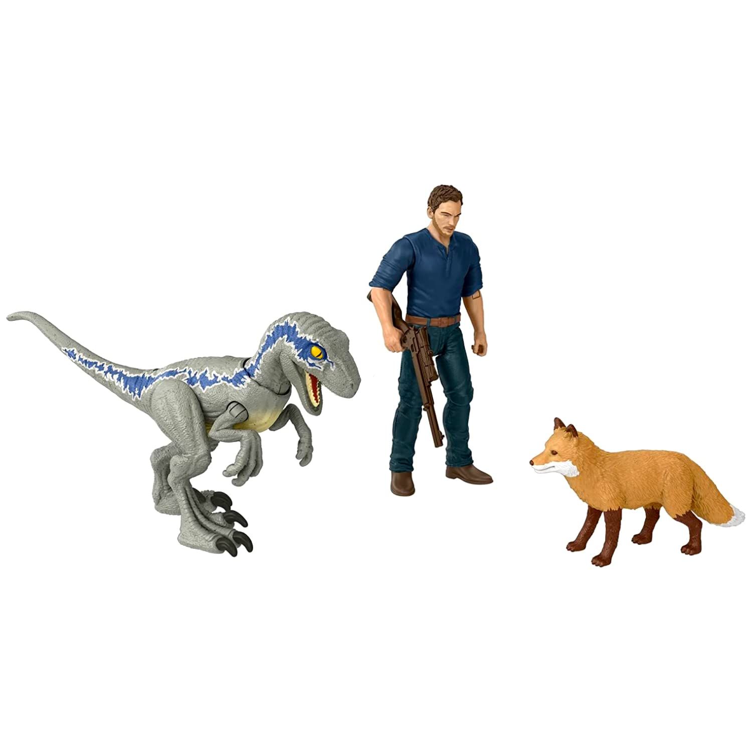 マテル ジュラシック・ワールド 新たなる支配者 オーウェン ベータ Beta's bait is a fox! Jurassic World Action Figure Set Owen