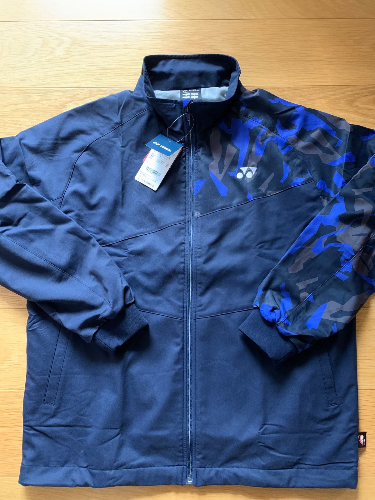 YONEX ウィンドウォーマーシャツLネイビーブルー