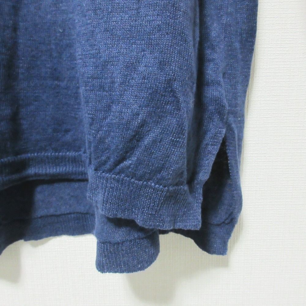 美品 POLO RALPH LAUREN ポロラルフローレン Vネック ロングスリーブ プルオーバー リネンニット カットソー セーター S ホワイト レディース 古着 中古 美品 POLO RALPH LAUREN ポロラルフローレン ロングスリーブ V