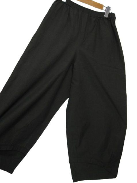 クリーニング保管 慈雨 ジウ JIU センソユニコ コットン ワイドパンツ ボトムス ウエストゴム カーキ色 Lサイズ40 春夏秋用 管理番号L29362SSS26-250927-1K 198 DECORATOM_COM_BR