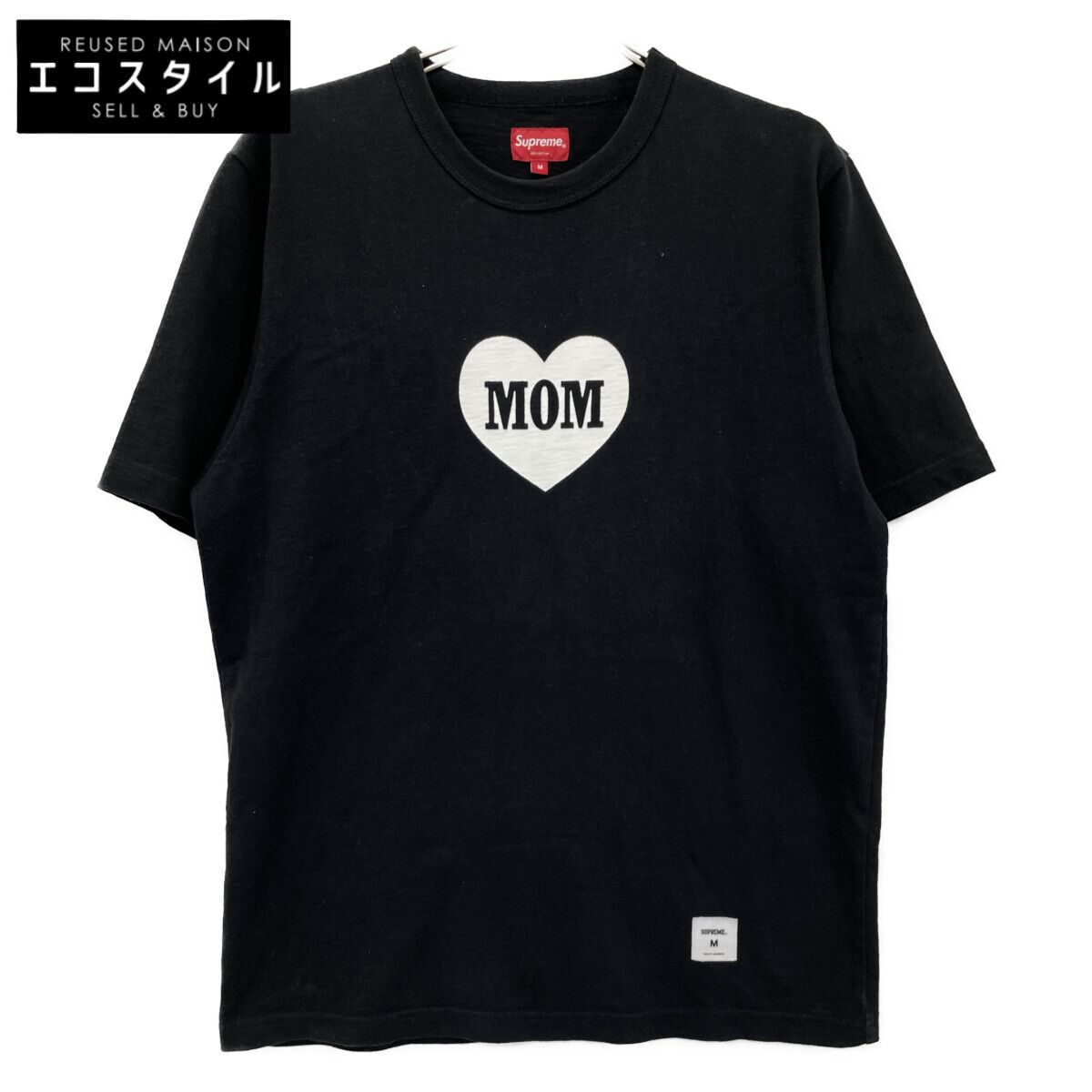Supreme シュプリーム 18SS ﾌﾞﾗｯｸ Mom S|S Tee M
