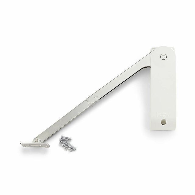 SUGATSUNE スガツネ工業 ソフトダウンステー 重量扉用 HDS-10型 2本使い用 左用 ホワイト H 180-104-077 HDS-10HL-WT | 建築金物 家具金物 部品 金具 金物 ラプコン セルフクローズステー ダンパー キャッ