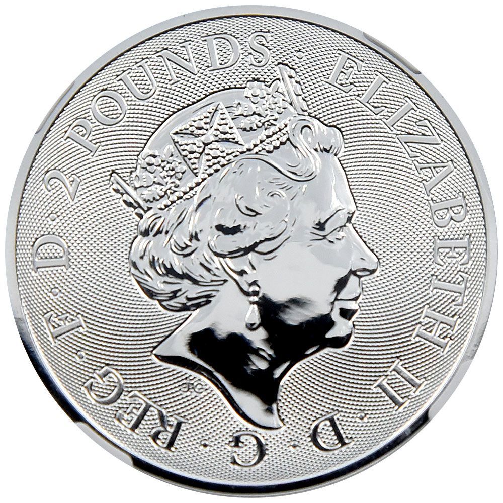年末のプロモーション シルバー ブリタニア銀貨 2ポンド 未使用 labca