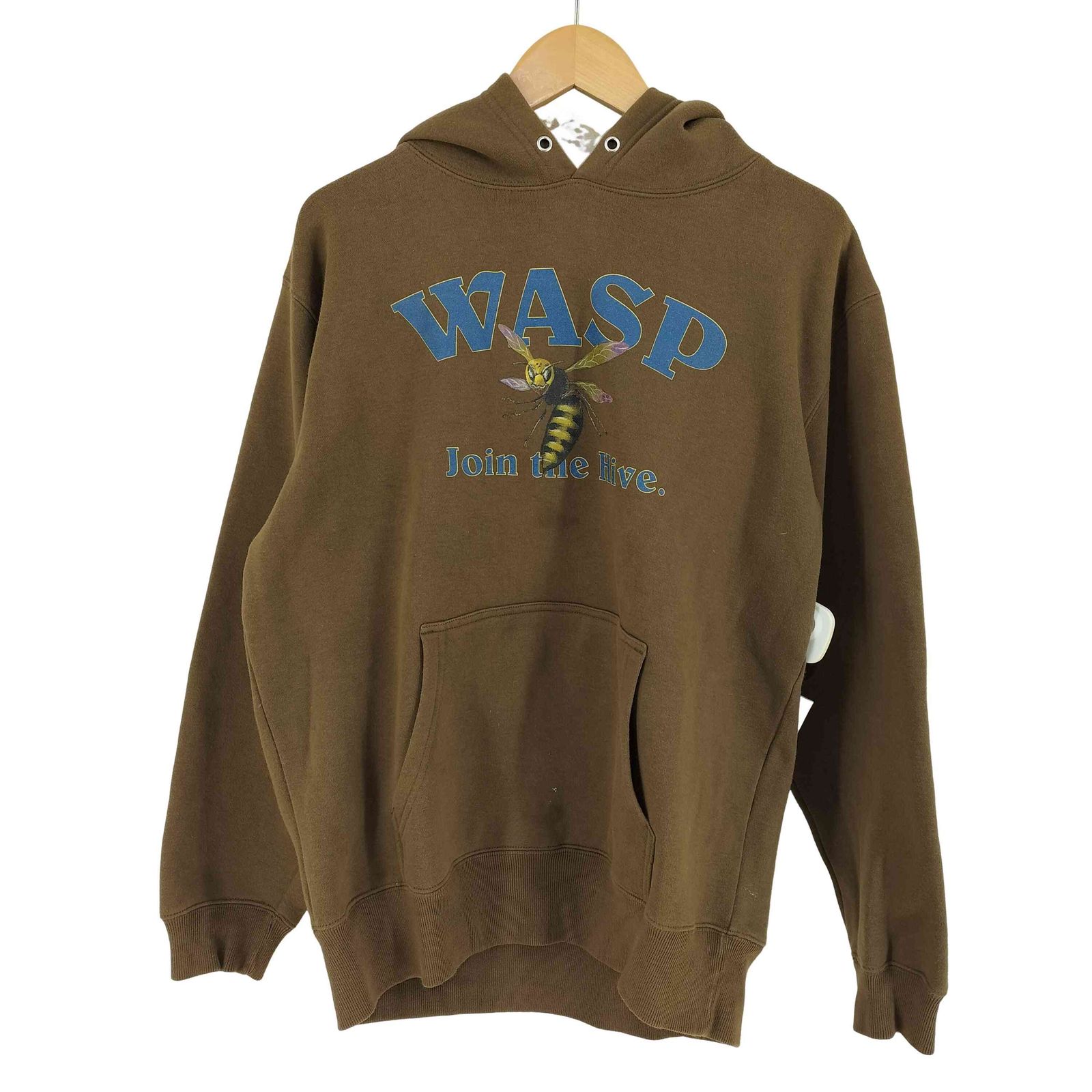 ユーズドフルギ USED古着 WASP フロントプリントフーディ Join the Hive. DJ メンズ JPN：L 