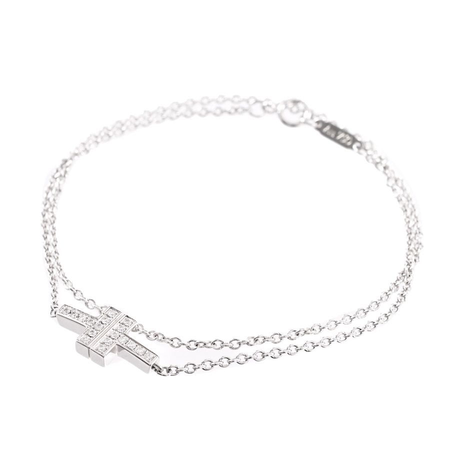 TIFFANY&Co. ティファニー ブレスレット T TWO ダブルチェーン