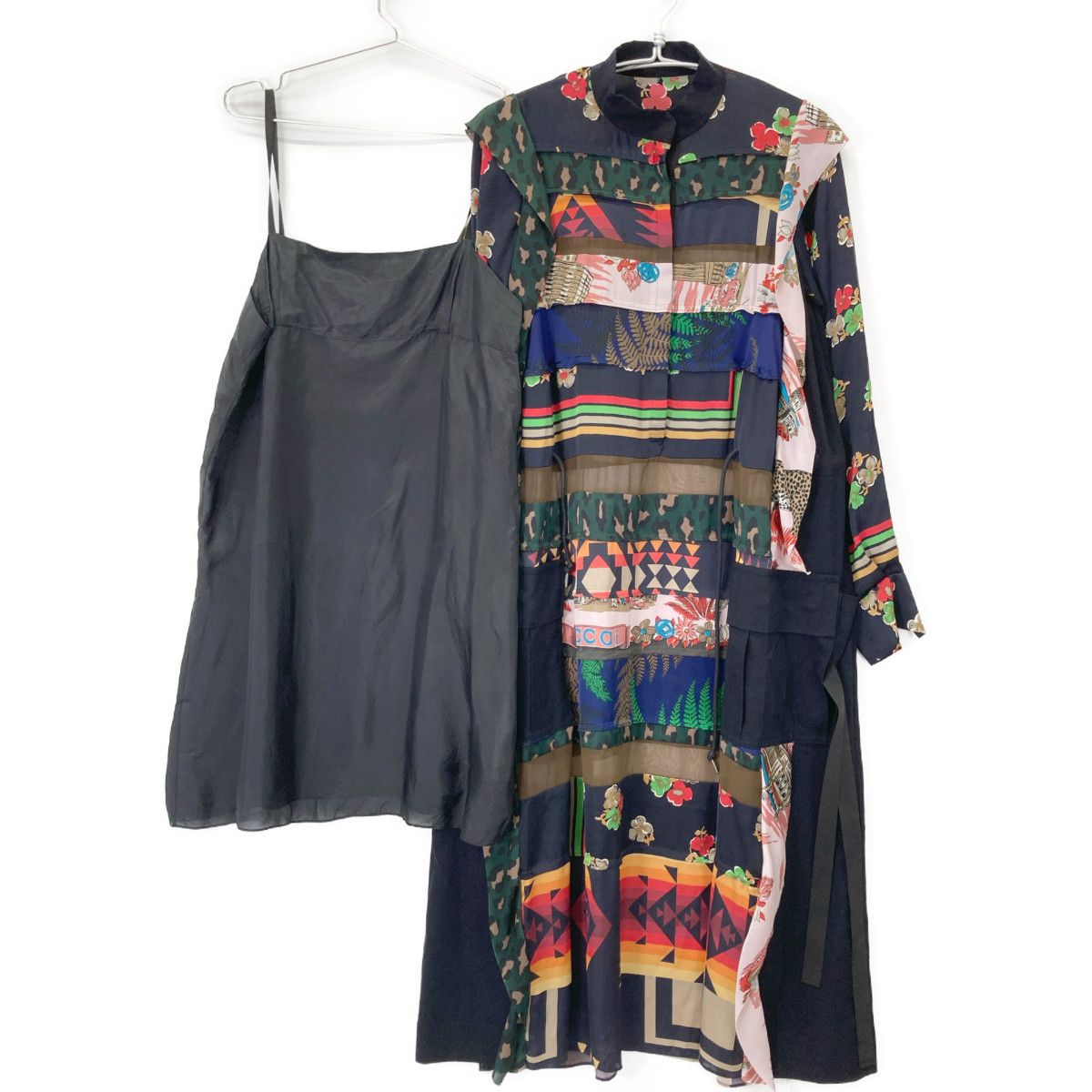 sacai サカイ 21-05430 21SS マルチカラー デザインプリント ワンピース 1