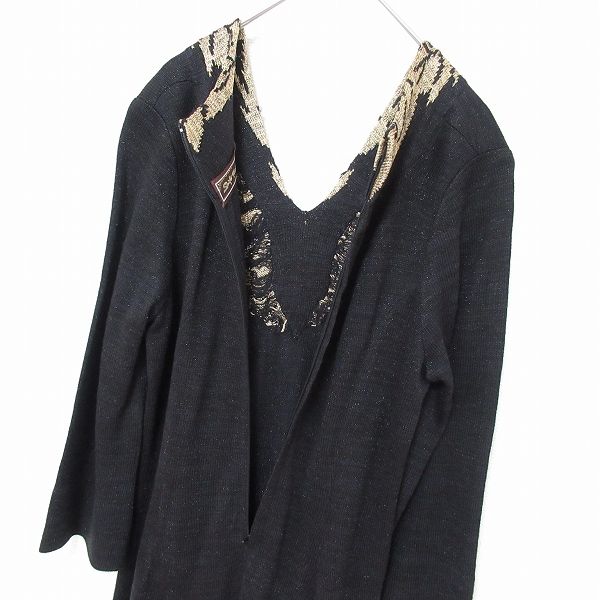 ニットロングワンピース ラメ