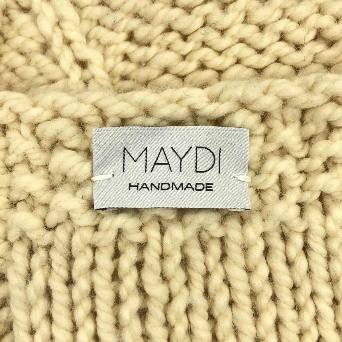MAYDI / マイディ | 2020AW | HANDMADE CHUNKY VEST ハンドメイド ウール ニット ベスト | U | アイボリー | レディース MAYDI / マイディ | 2020AW | HANDMADE CHUNKY VEST ハンドメイド