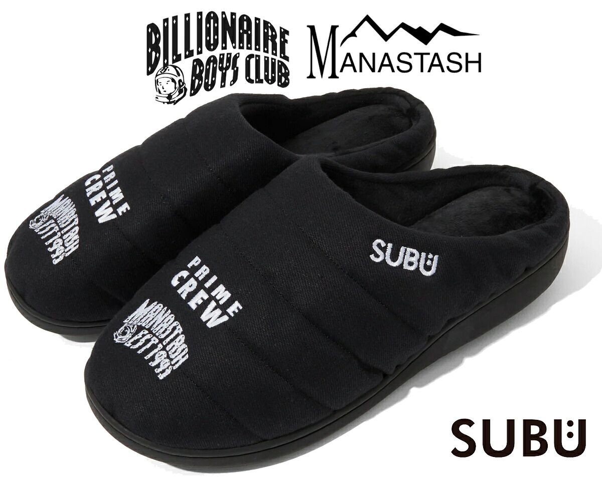 スブ × ビリオネア ボーイズ クラブ × マナスタッシュ ヘンプツイルサンダル SUBU BILLIONAIRE BOYS CLUB MANASTASH BLACK 792-4293001-010 BBC