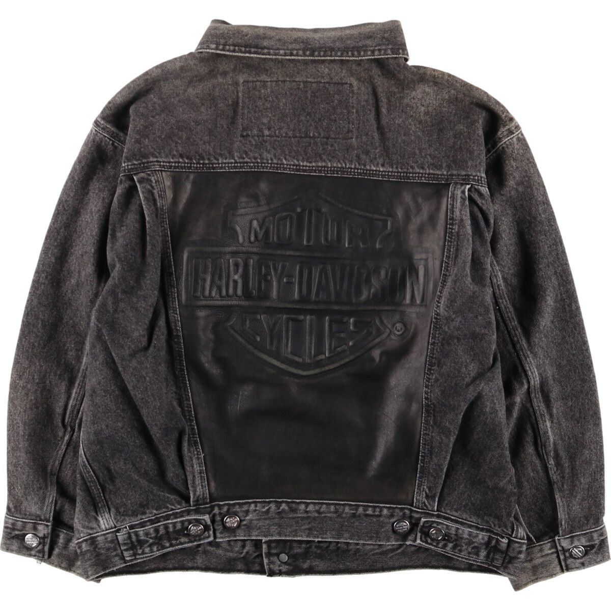 古着 ハーレーダビッドソン Harley-Davidson ブラック デニム 