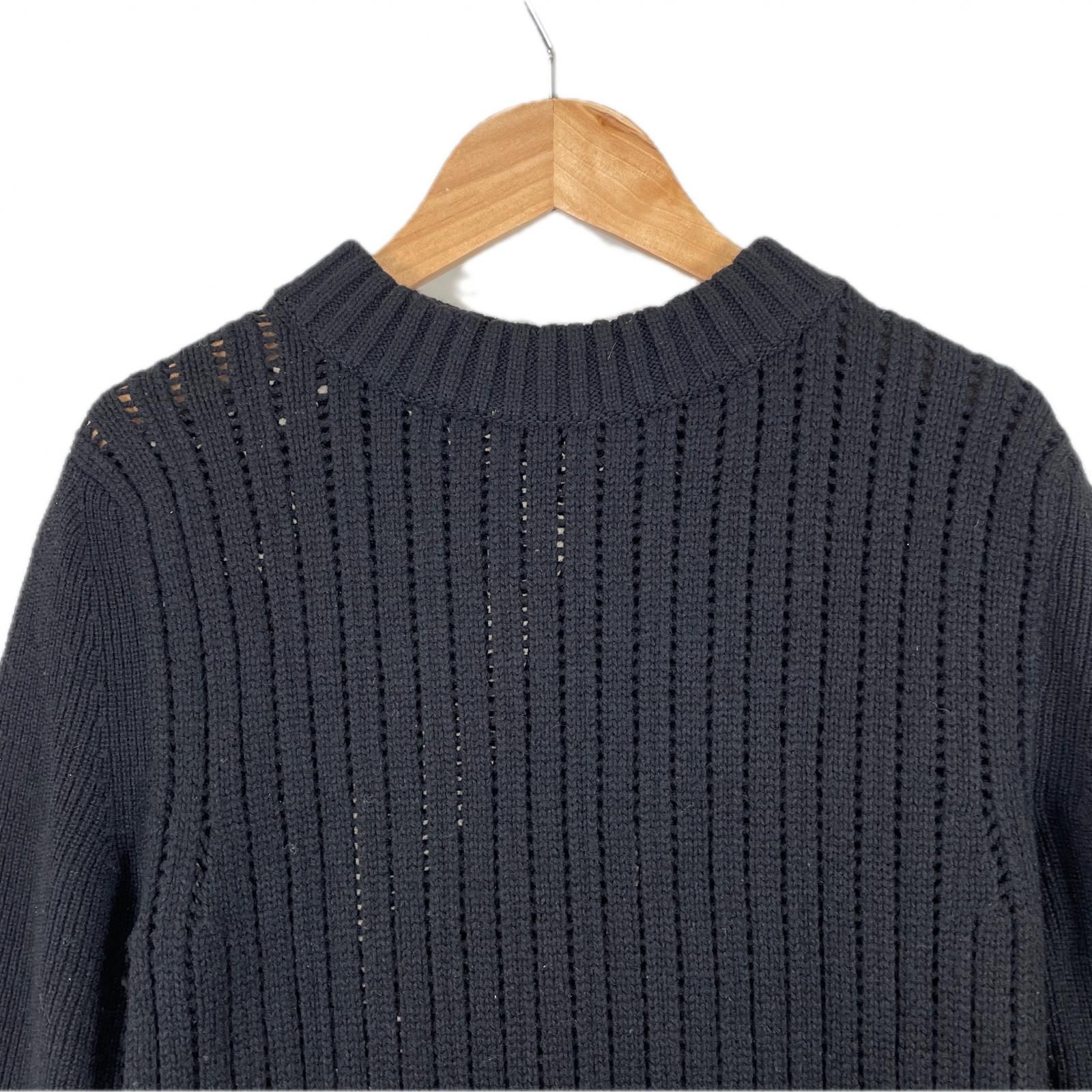 極美品 Sacai サカイ シフォンドッキング ニット 21-05666