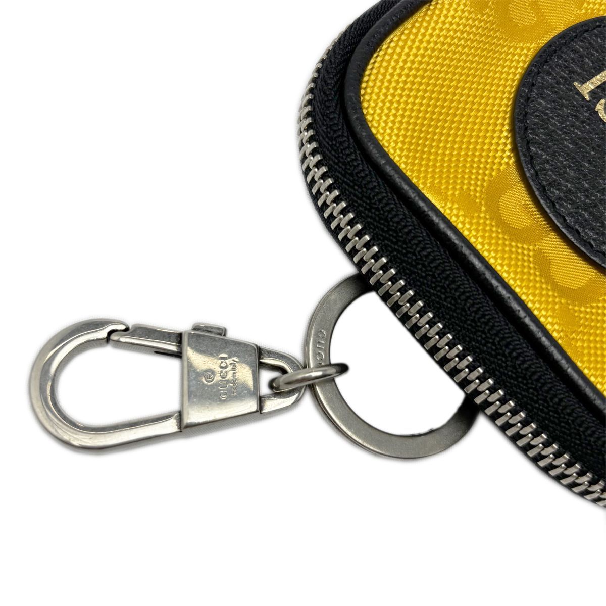 T29★　GUCCI　グッチ　コインケース　オフザグリット 中古】 グッチ フック付き ポーチ コインケース オフザグリッド