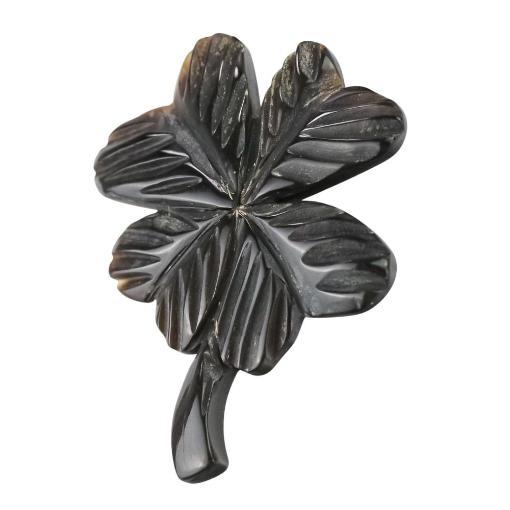 mina レア！◯即決◯水牛 ブローチ ミナ ペルホネン クローバー mina