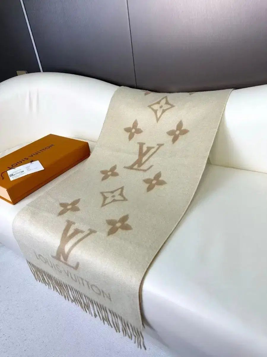 リバーシブル カシミヤ スカーフ 190 x 45