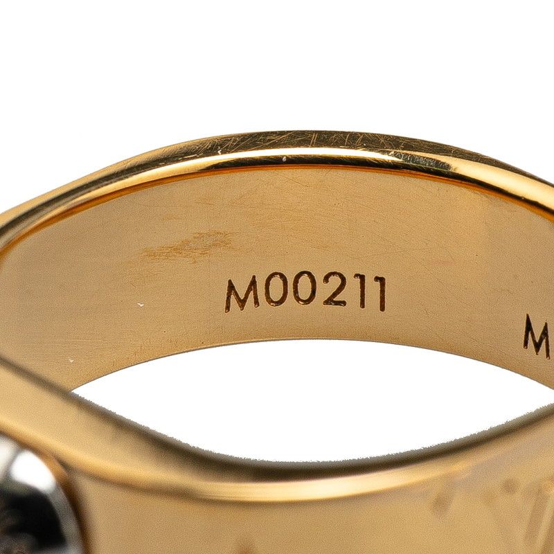 ルイ ヴィトン リング ナノグラム 指輪 #M M00211 ゴールド メッキ  