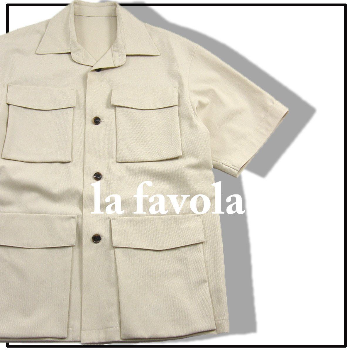 新品】 la favola ／ ラファーヴォラ サファリジャケット 日本製