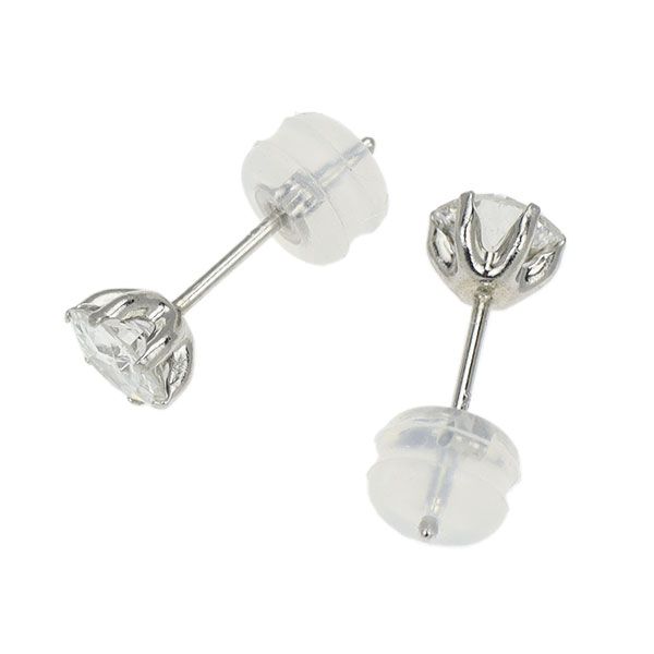 新品 Pt900 サーキュラーブリリアントカット ダイヤモンド ピアス  