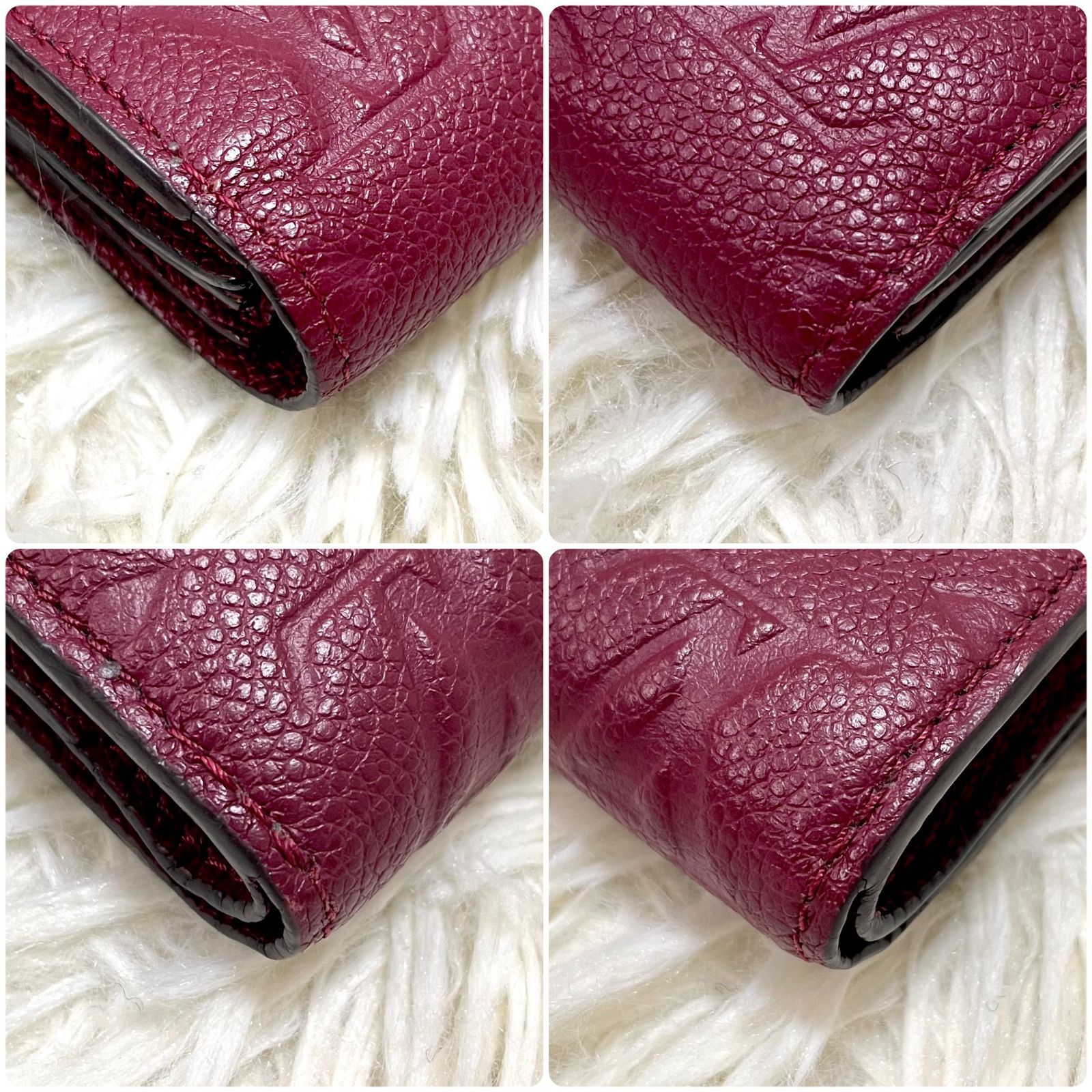 美品】LOUISVUITTON アンプラント ポルトフォイユ マリンヌ 折財布 