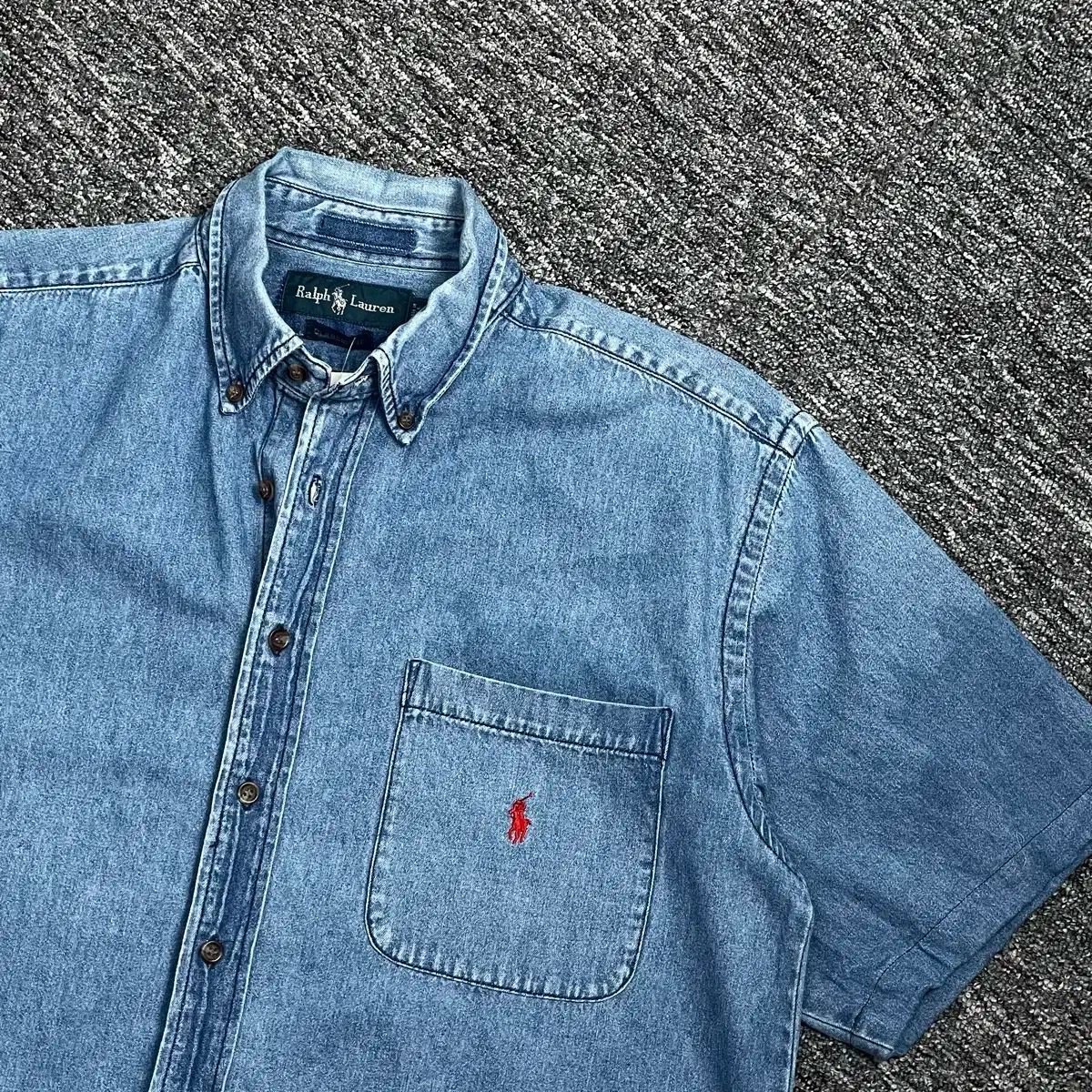ポロ Ralph Lauren ラルフローレン ポニー デニム 半袖 シャツ y 501
