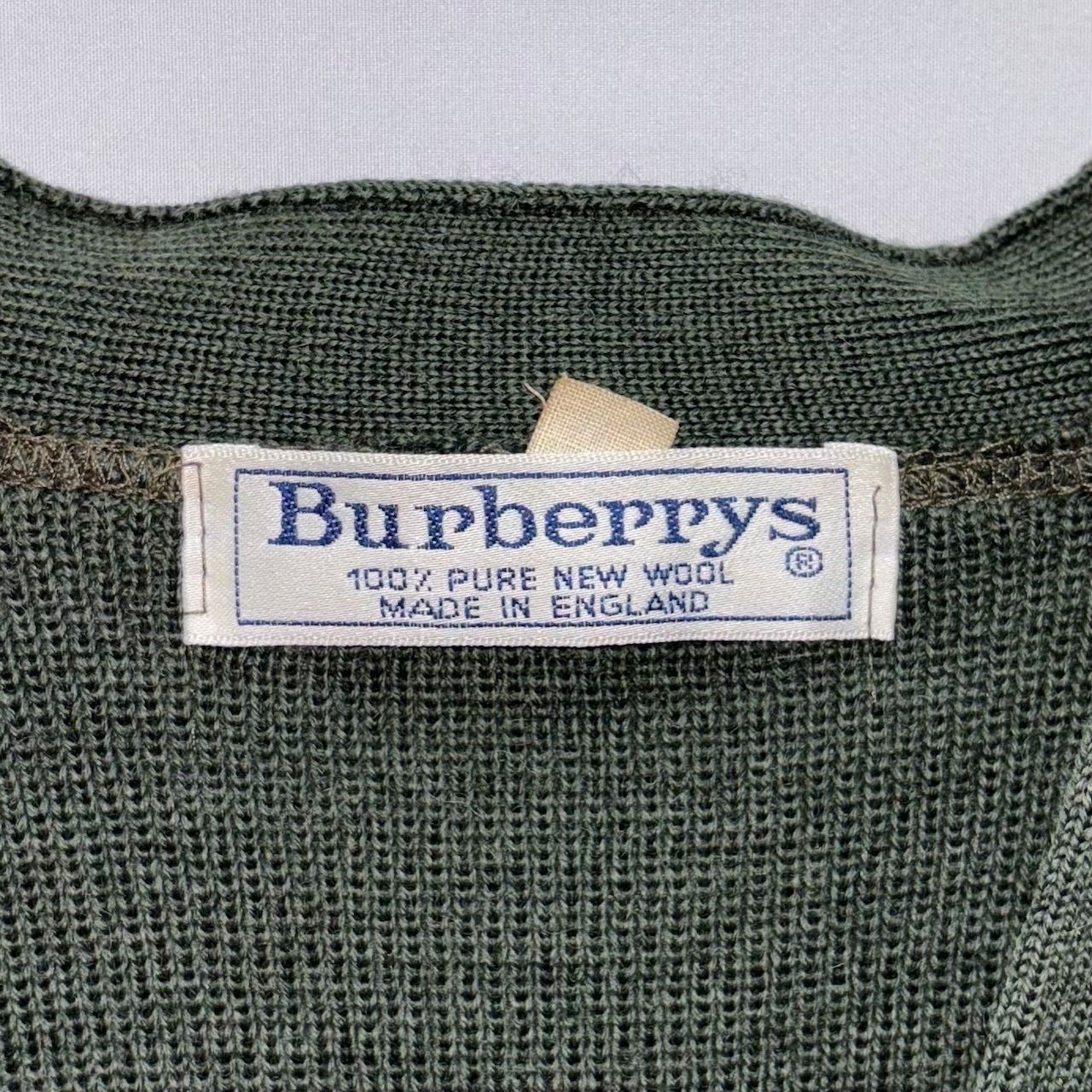 80s burberrys cardigan バーバリー カーディガン エルボーパッチ 