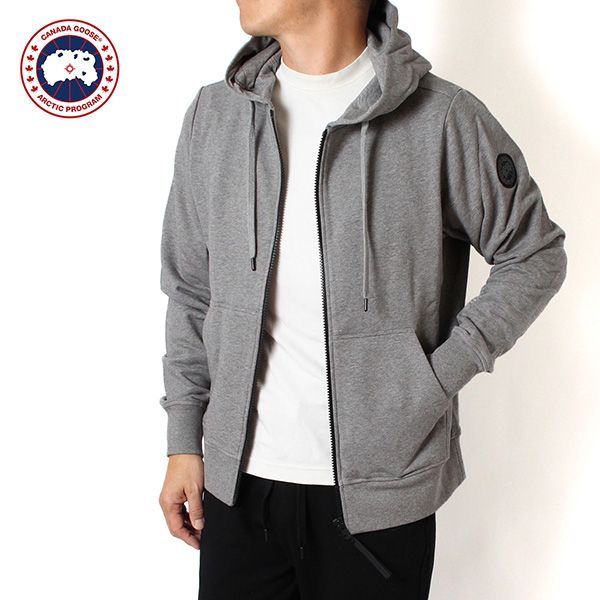 24AWモデル カナダグース CANADA GOOSE ブラックレーベル HURON ヒューロン フルジップパーカー STONE HEATHER 7401MB STONE HEATHER 2025-25AW m-tops