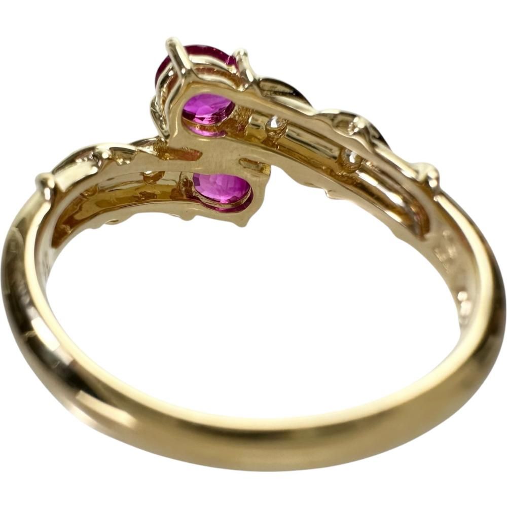 12号 セイコージュエリー ルビー 1.00ct ダイヤモンド 0.12ct リング 