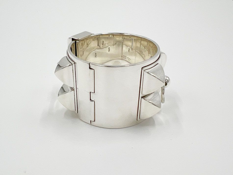 HERMES エルメス バングル ブレス コリエドシアン スタッズ Ag925 SV