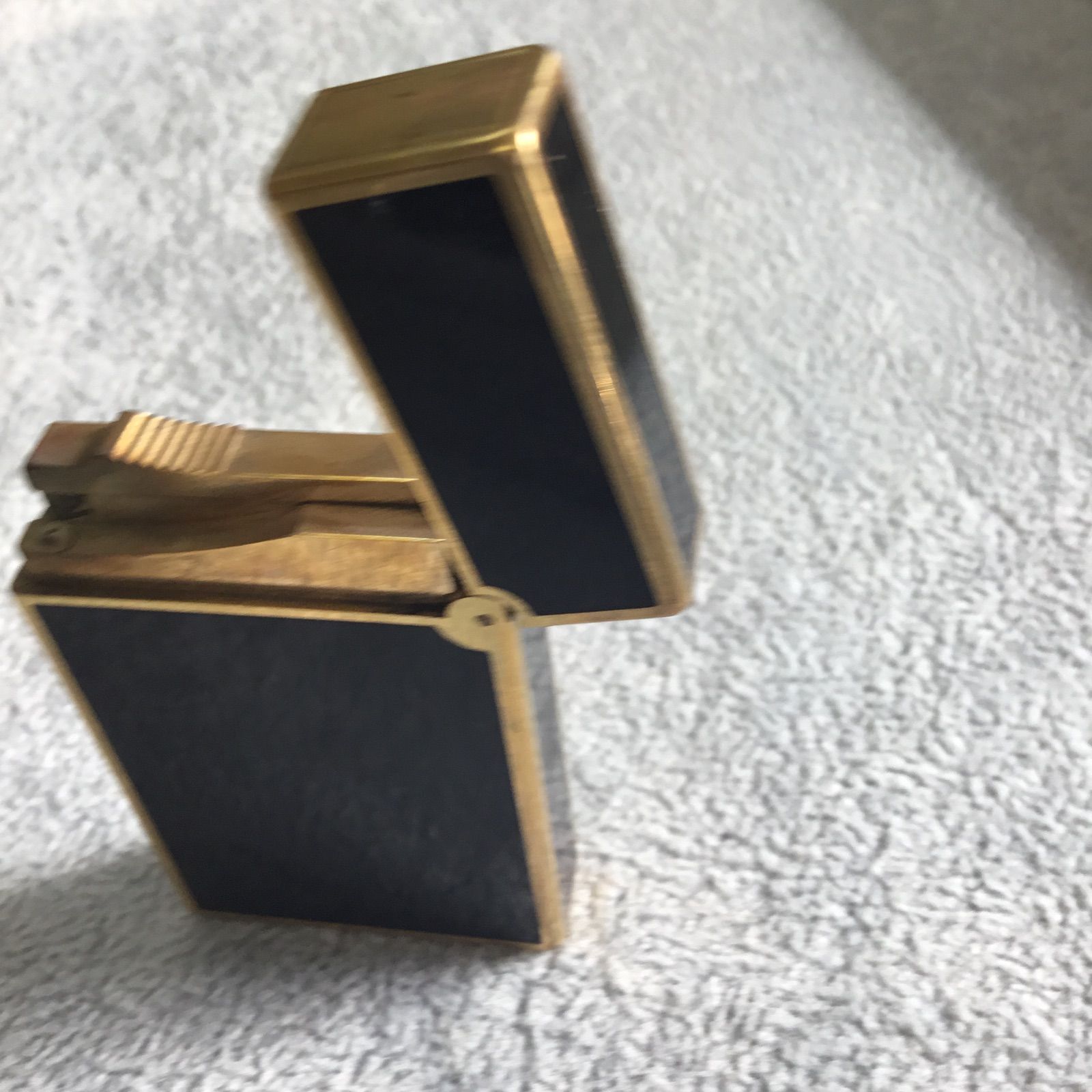 超美品 S.T.DUPONTデュポン ライター ブラック ゴールド - メルカリ