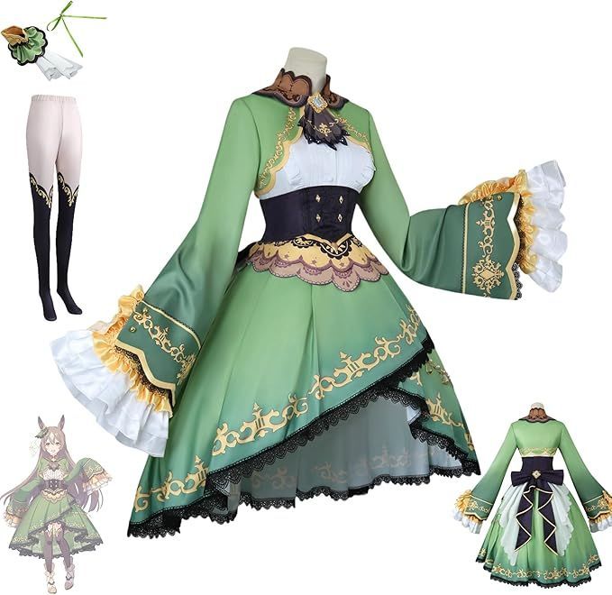 ウマ娘 サトノダイヤモンド コスプレ衣装 ワンピース 勝負服 イベント仮装 コスチューム 衣装 学園祭 文化祭 忘年会 ハロウィン コスプレ イベント 大人用 仮装 ステージ服