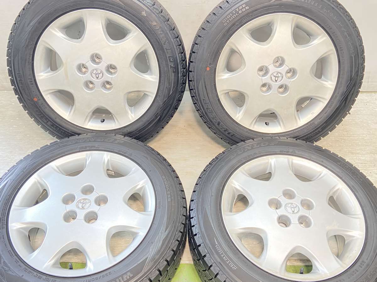 225/60R17 ダンロップ ウィンターマックス SJ8 トヨタ純正 17x7.5 45 