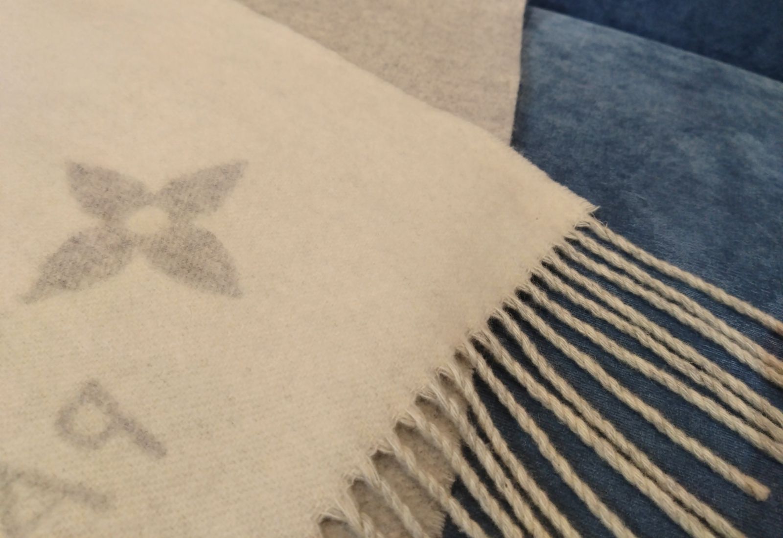 983 LOUISVUITTON ルイヴィトン エシャルプ レイキャビック カシミヤ